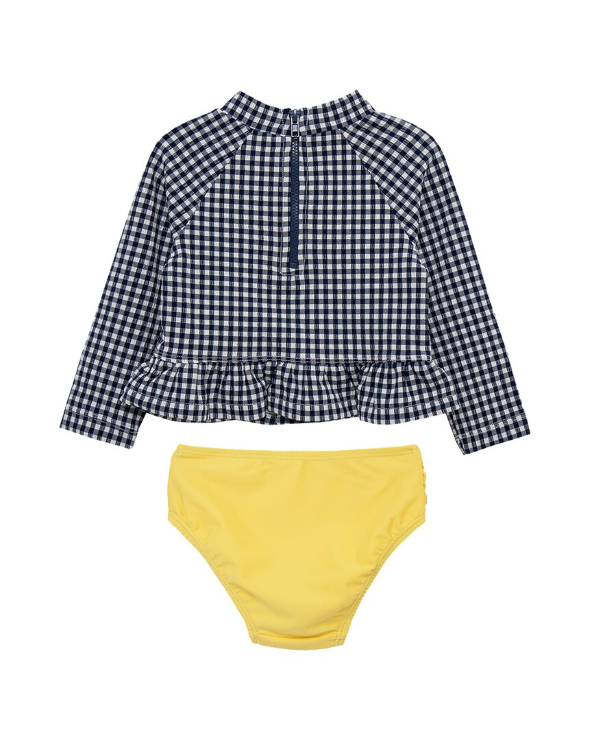Little Me 2Pc Gingham Daisy Rashguard