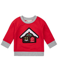 MONICA + ANDY Monica + Andy Embroidered Crewneck Sweatshirt