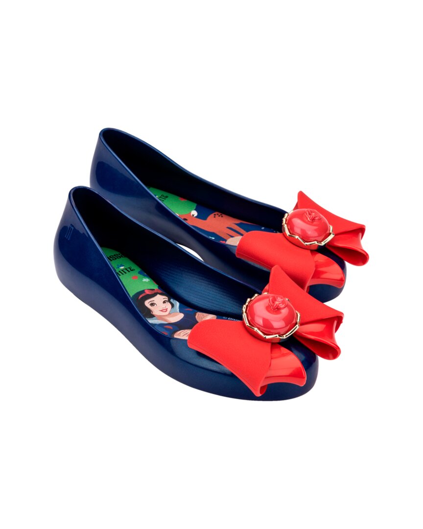 Mini Melissa Sweet Love + Snow White Kids Ballerina Flat