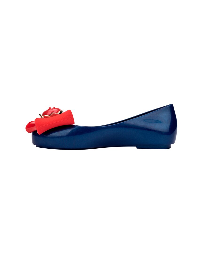 Mini Melissa Sweet Love + Snow White Kids Ballerina Flat