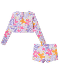 Andy & Evan Palm Print Rashguard Set