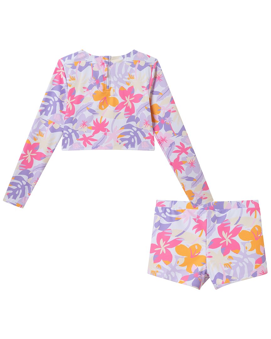 Andy & Evan Palm Print Rashguard Set