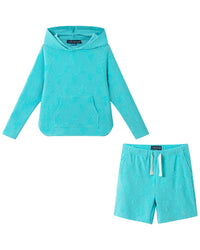 Andy & Evan Aqua Terry Cover-Up Set