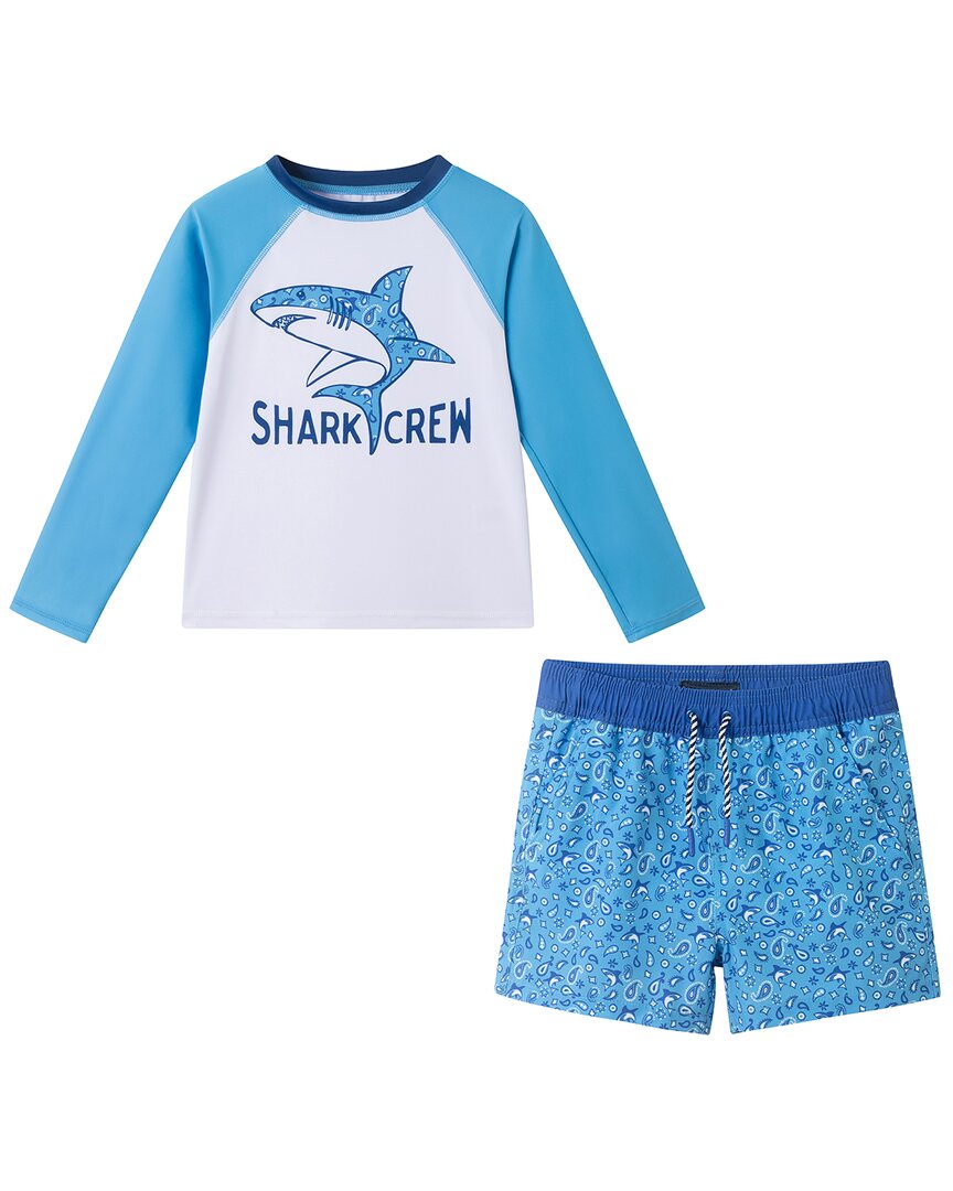 Andy & Evan Shark Crew Rashguard Set