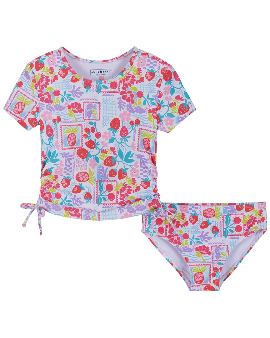 Andy & Evan Fruit Print Rashguard Set