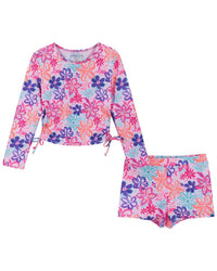 Andy & Evan Tropical Floral Rashguard Set
