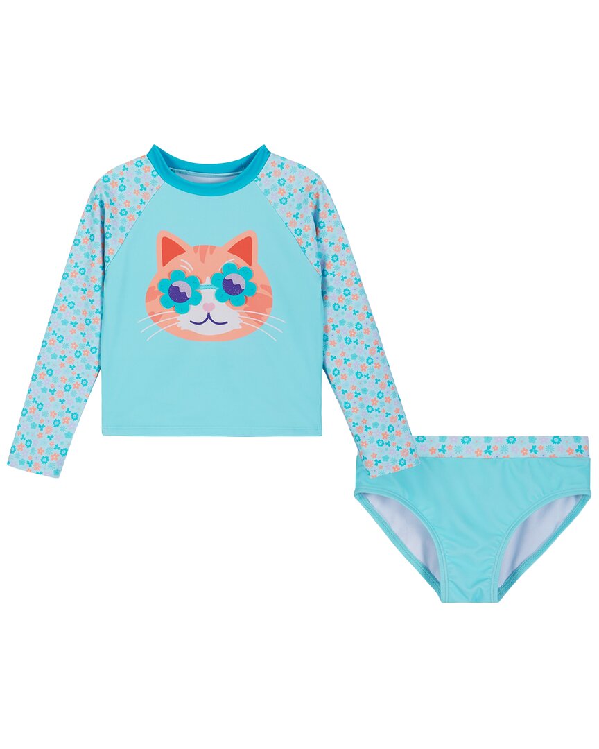 Andy & Evan Floral Cat Rashguard Set