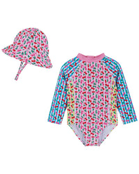 Andy & Evan Cherry Stripe Rashguard