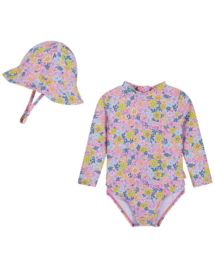 Andy & Evan Purple Floral Rashguard