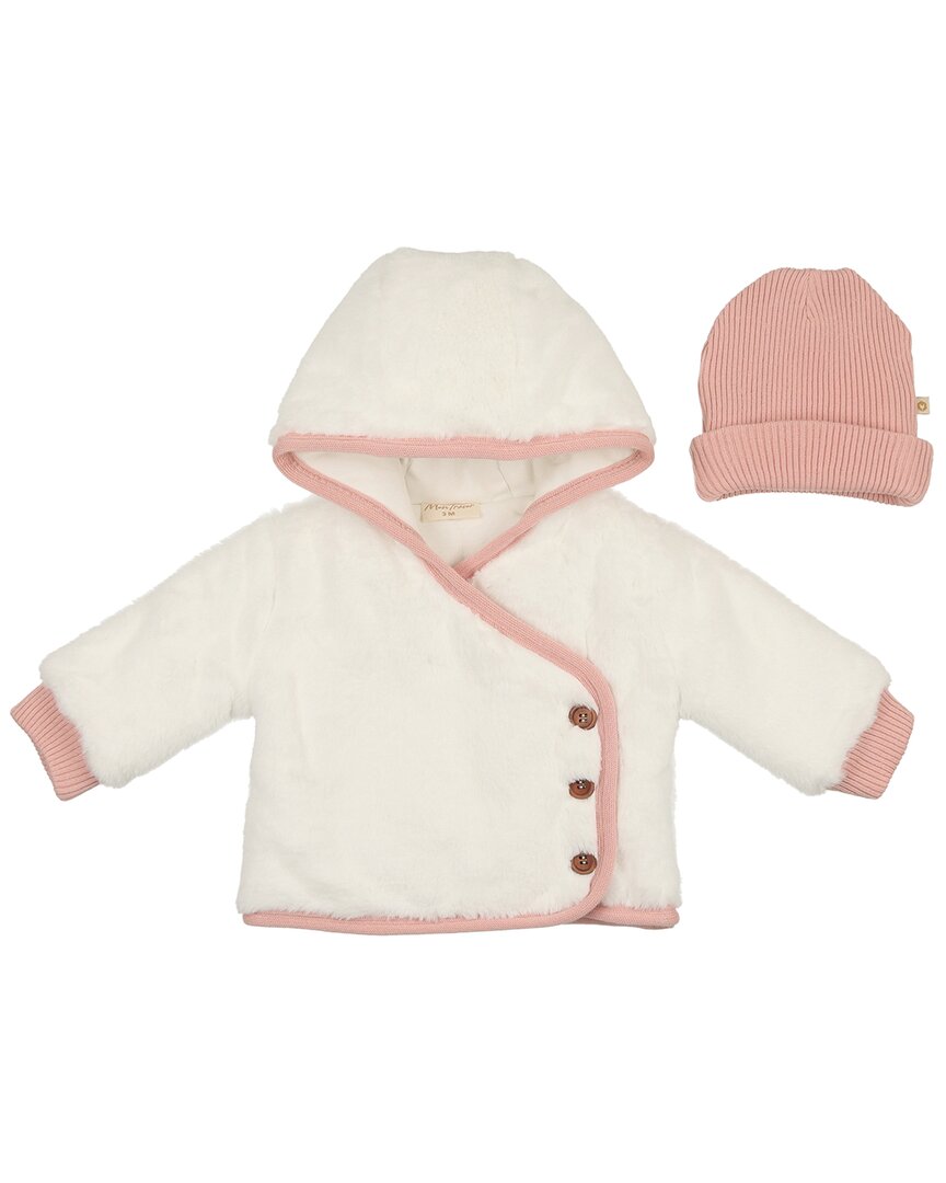 Mon Tresor Mon Tresor Fur-Ever Wrap Jacket & Hat Set