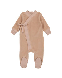 Mon Tresor Knit Strip Footie