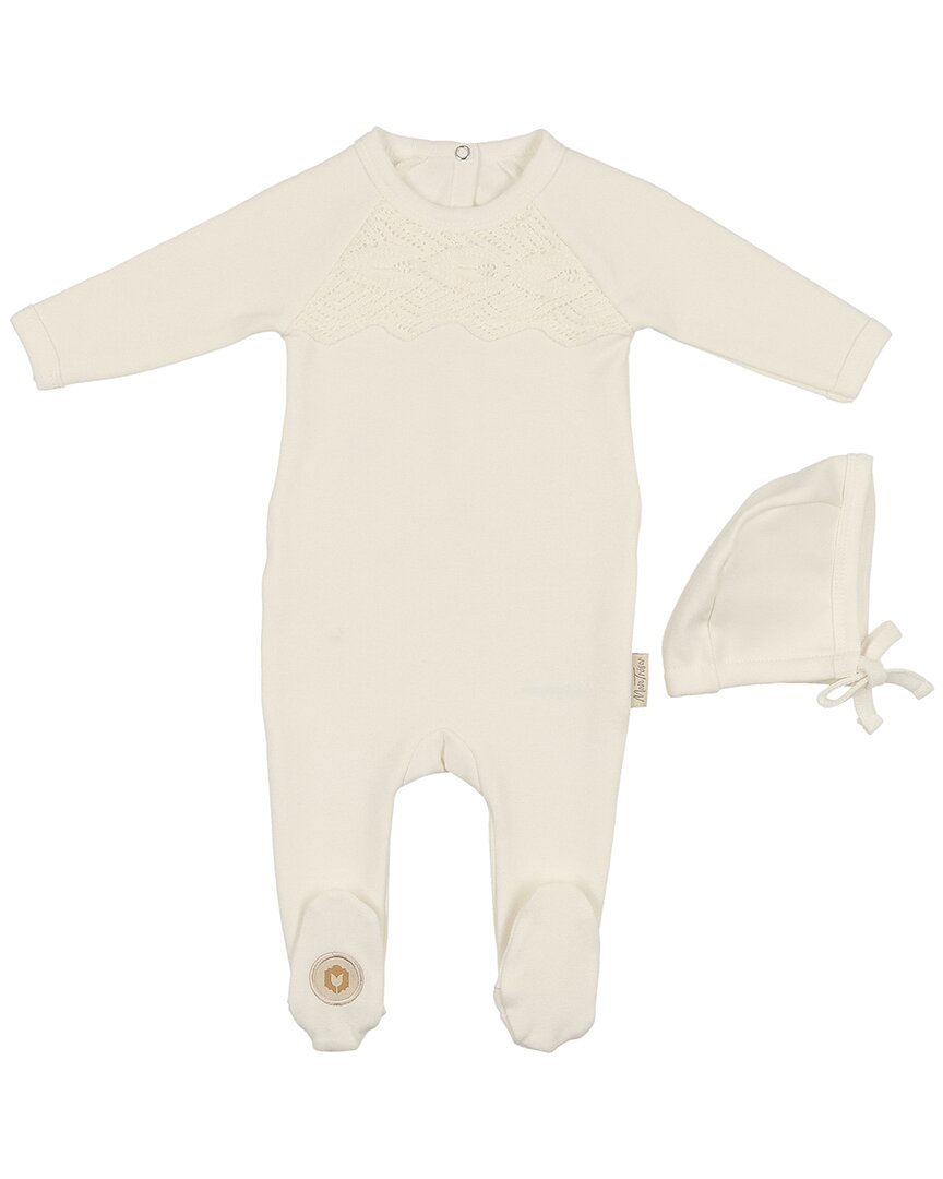 Mon Tresor Look Of Lace Footie & Hat Set