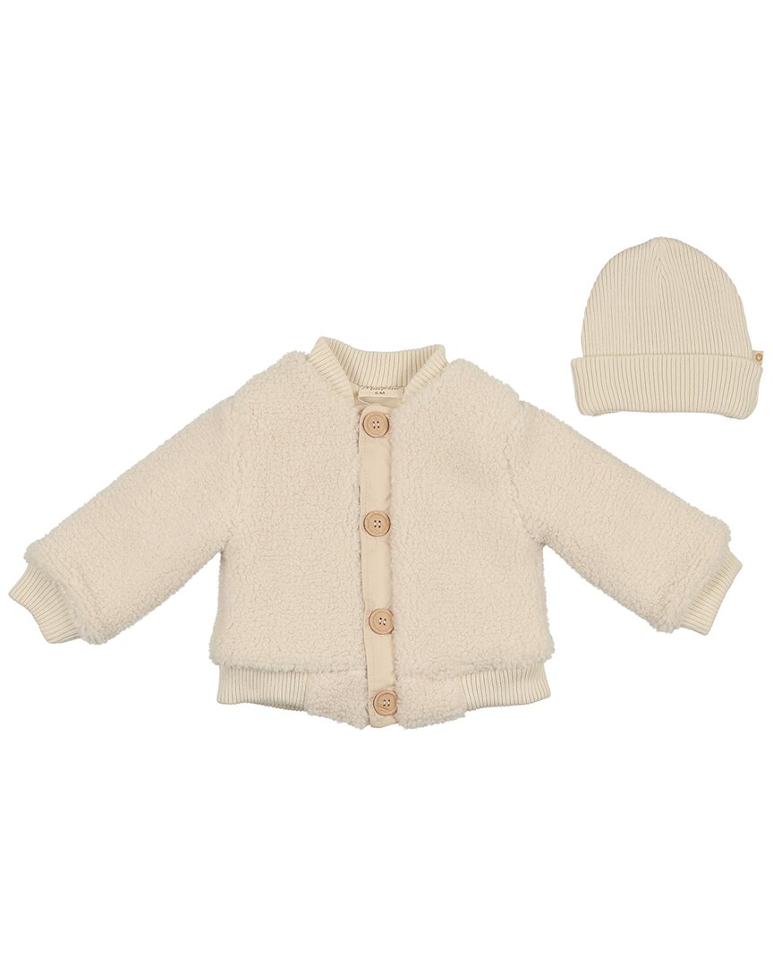 Mon Tresor Sharp Sherpa Jacket & Hat Set