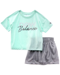New Balance 2Pc T-Shirt & Scooter Set