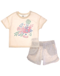 New Balance 2Pc T-Shirt & Fleece Short Set