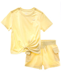 New Balance 2Pc T-Shirt & Fleece Short Set