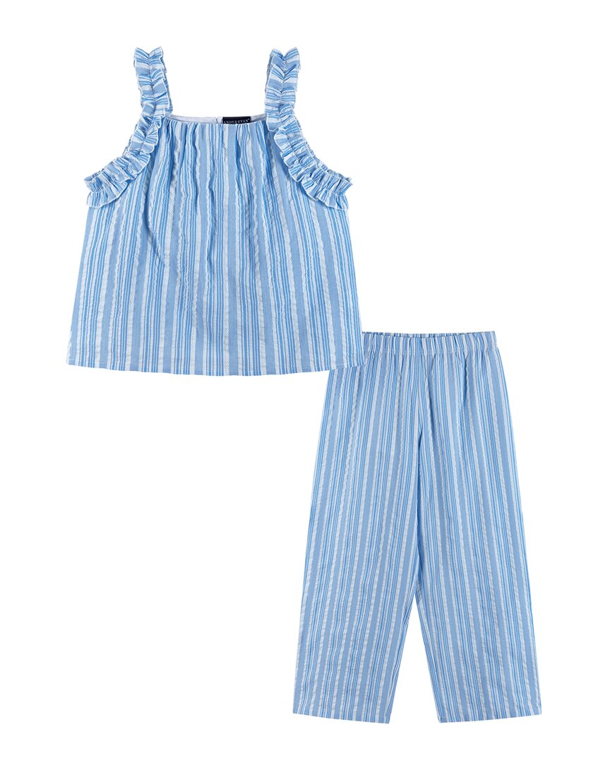 Andy & Evan 2Pc Stripe Top & Pant Set