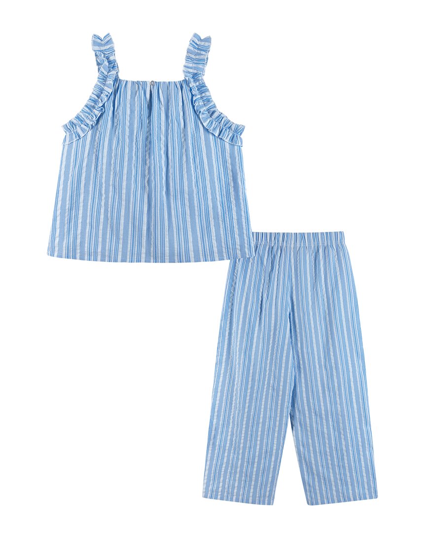 Andy & Evan 2Pc Stripe Top & Pant Set