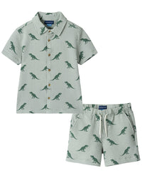 Andy & Evan 2Pc Dino Shirt & Pant Set