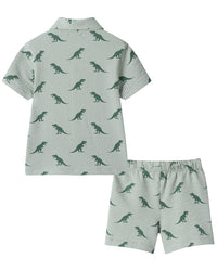 Andy & Evan 2Pc Dino Shirt & Pant Set