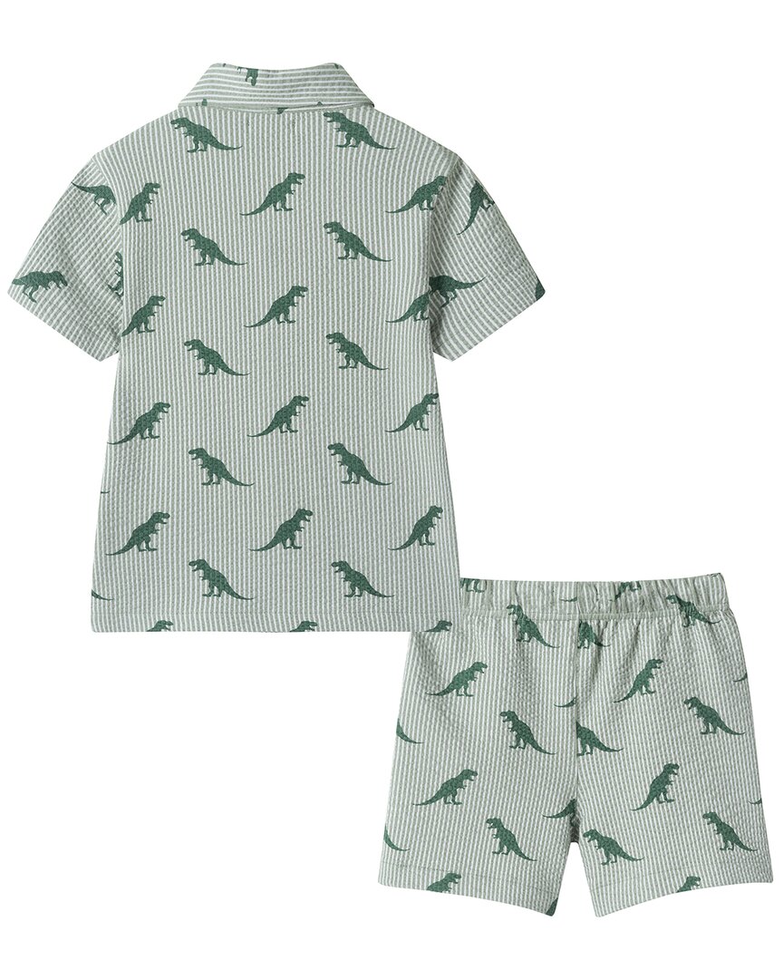 Andy & Evan 2Pc Dino Shirt & Pant Set