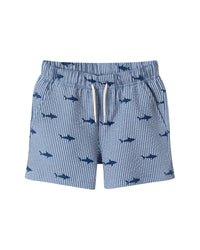 Andy & Evan 2Pc Stripe Shark Shirt & Pant Set