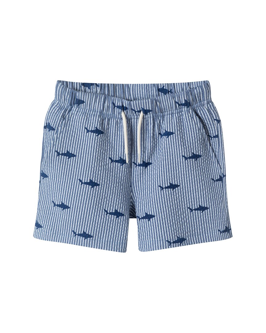 Andy & Evan 2Pc Stripe Shark Shirt & Pant Set