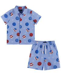 Andy & Evan 2Pc Top & Short Set