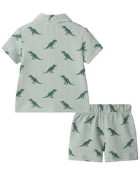 Andy & Evan 2Pc Dino Shirt & Short Set