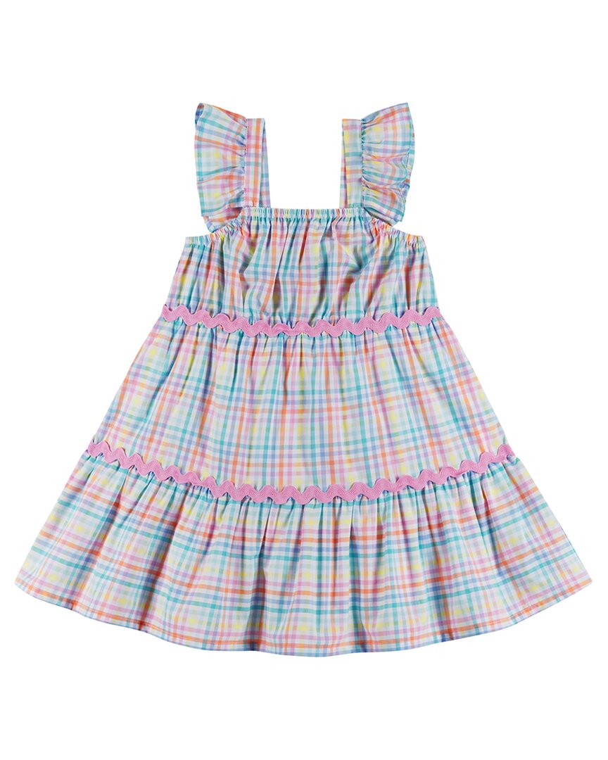 Andy & Evan Plaid Tiered Dress