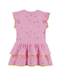 Andy & Evan Printed Rib Dress