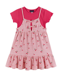 Andy & Evan Ribbed T-Shirt And Dress Set