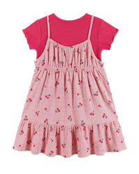Andy & Evan Ribbed T-Shirt And Dress Set