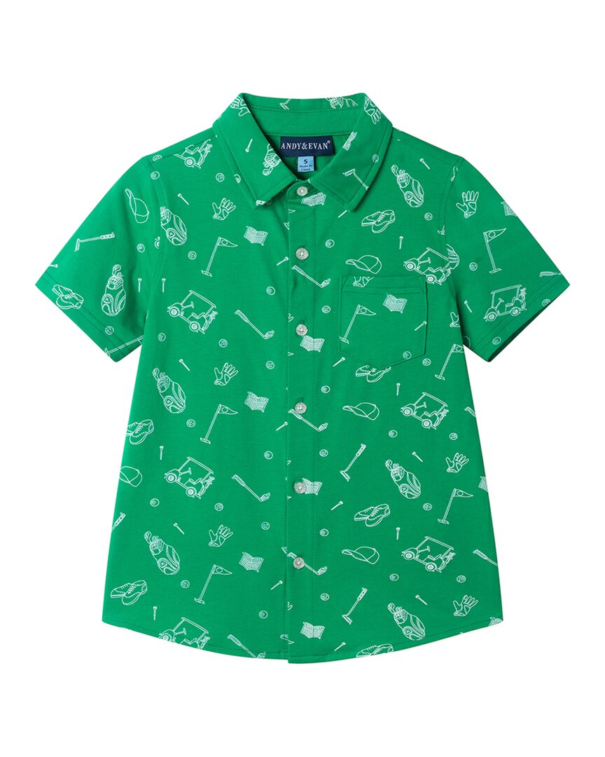 Andy & Evan Printed Knit Shirt