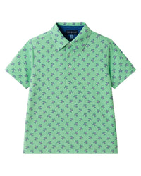 Andy & Evan Printed Turtle Polo Shirt