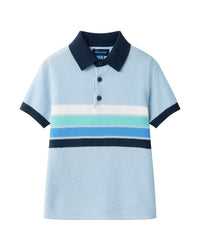 Andy & Evan Stripe Polo Sweater