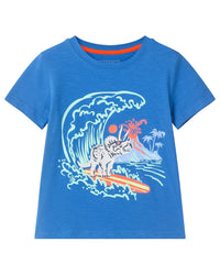Andy & Evan Surfing Dino Graphic T-Shirt