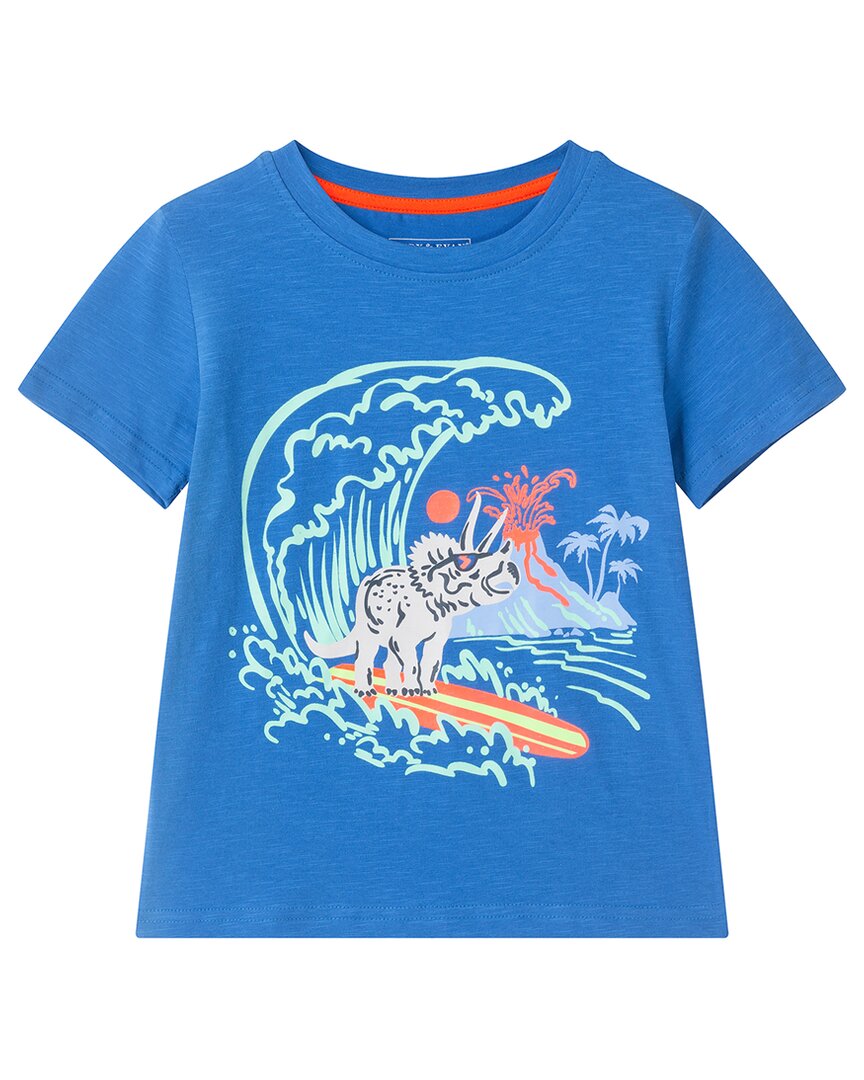 Andy & Evan Surfing Dino Graphic T-Shirt
