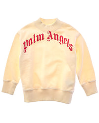 Palm Angels Classic Curved Logo Crewneck Sweatshirt