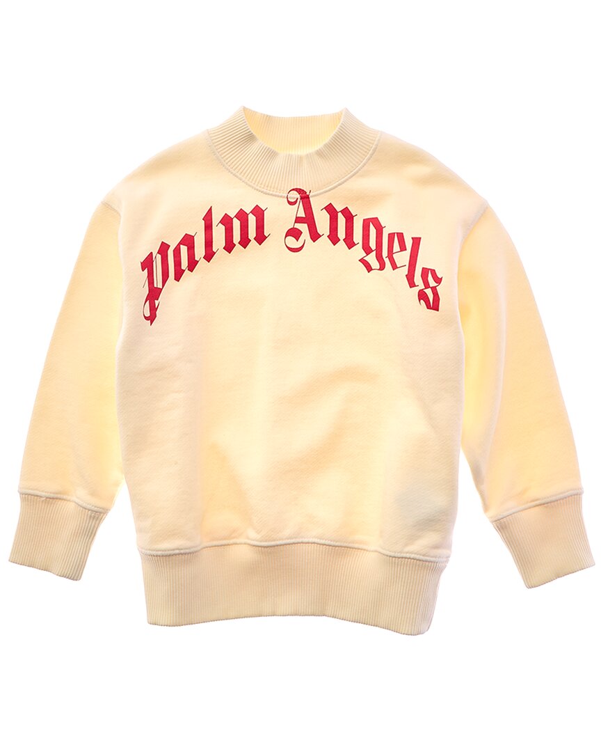 Palm Angels Classic Curved Logo Crewneck Sweatshirt