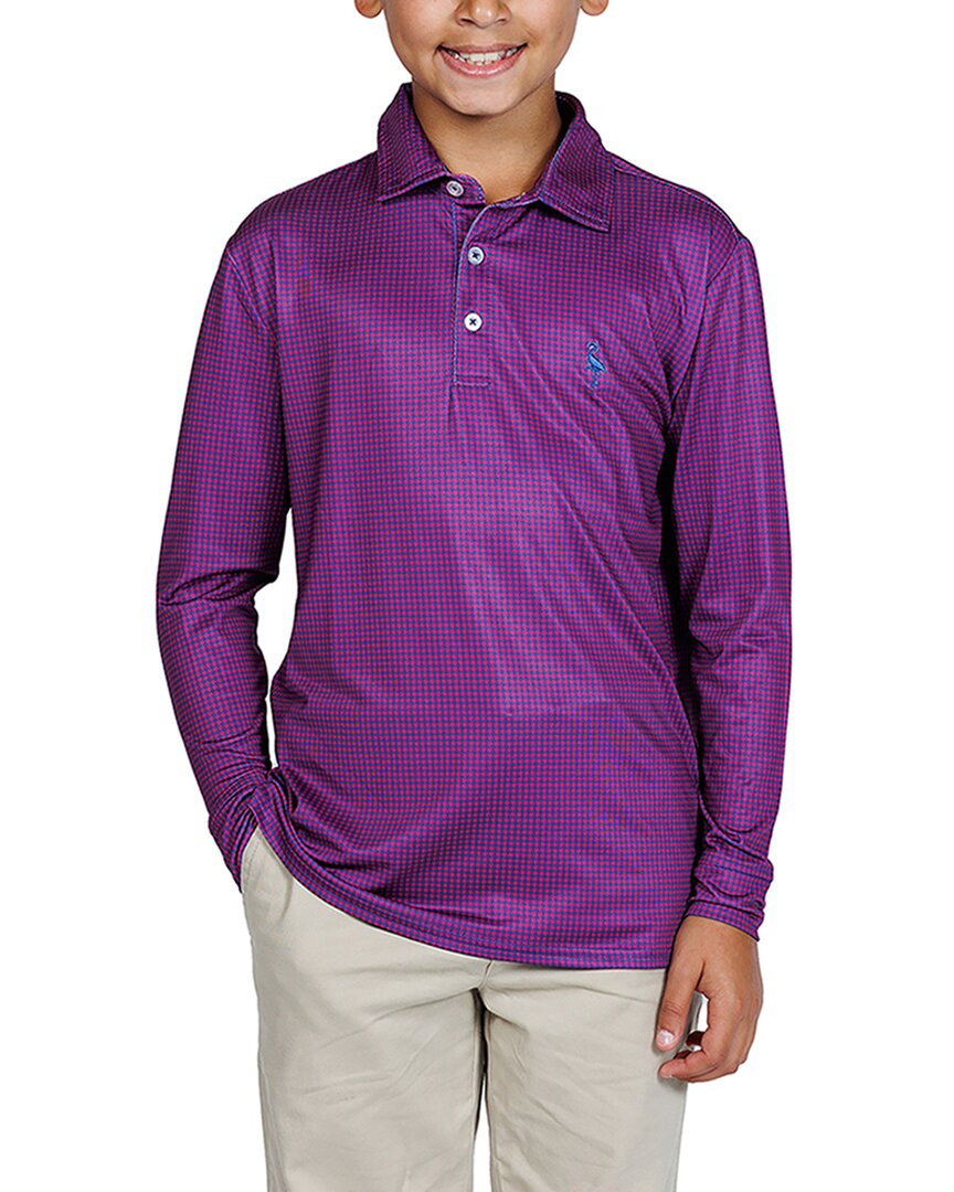 Tailorbyrd Mini Houndstooth Performance Polo Shirt