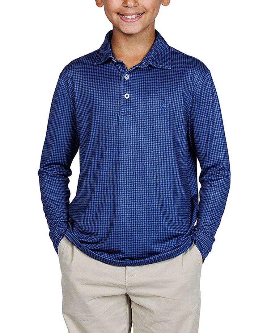 Tailorbyrd Mini Houndstooth Performance Polo Shirt
