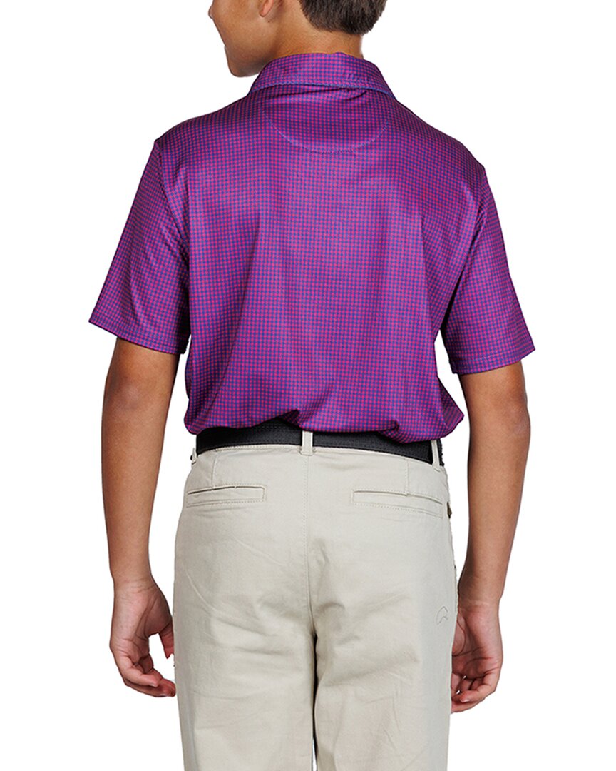 Tailorbyrd Mini Houndstooth Performance Polo Shirt