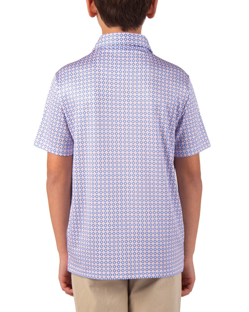 Tailorbyrd Floral Geo Performance Polo Shirt