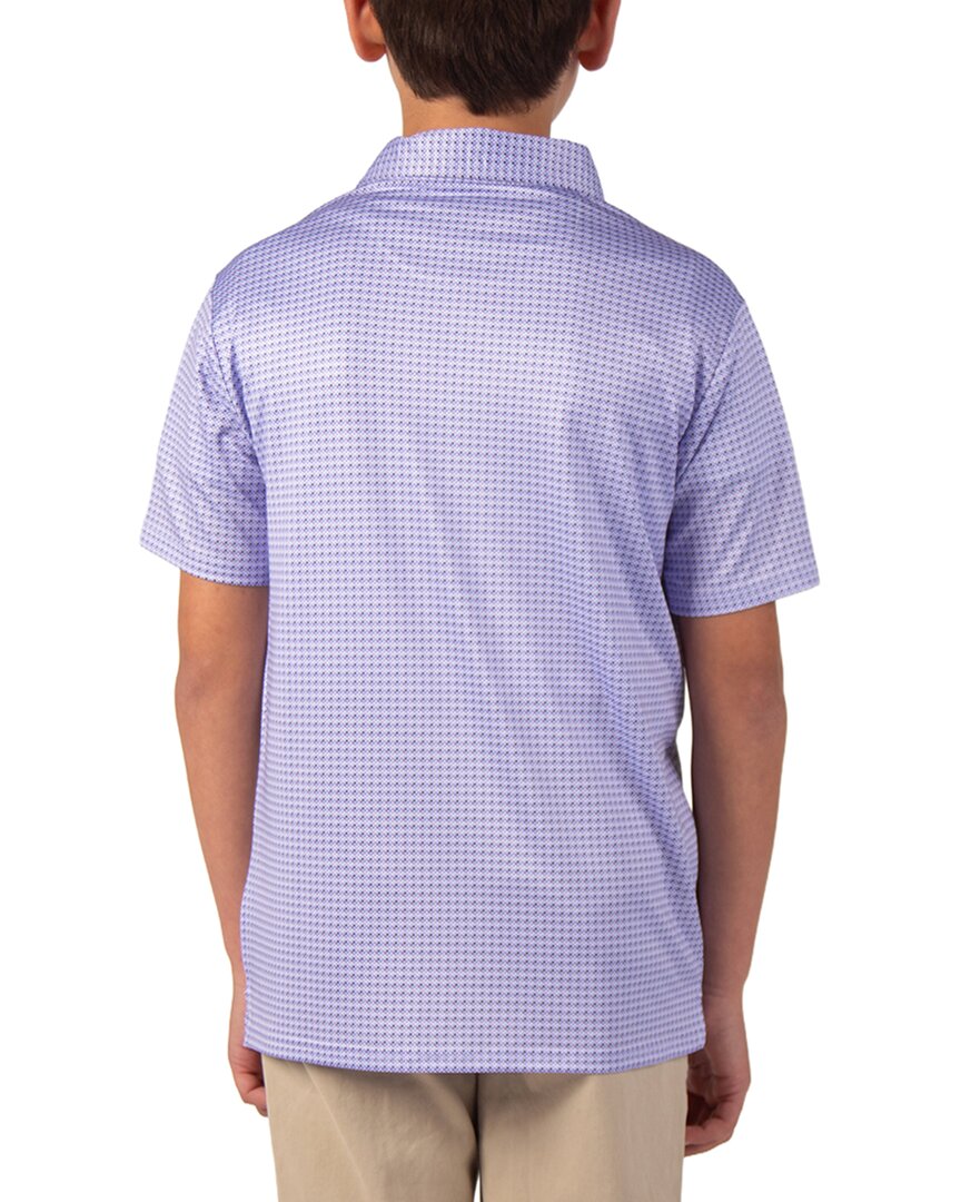 Tailorbyrd Floral Compass Performance Polo Shirt