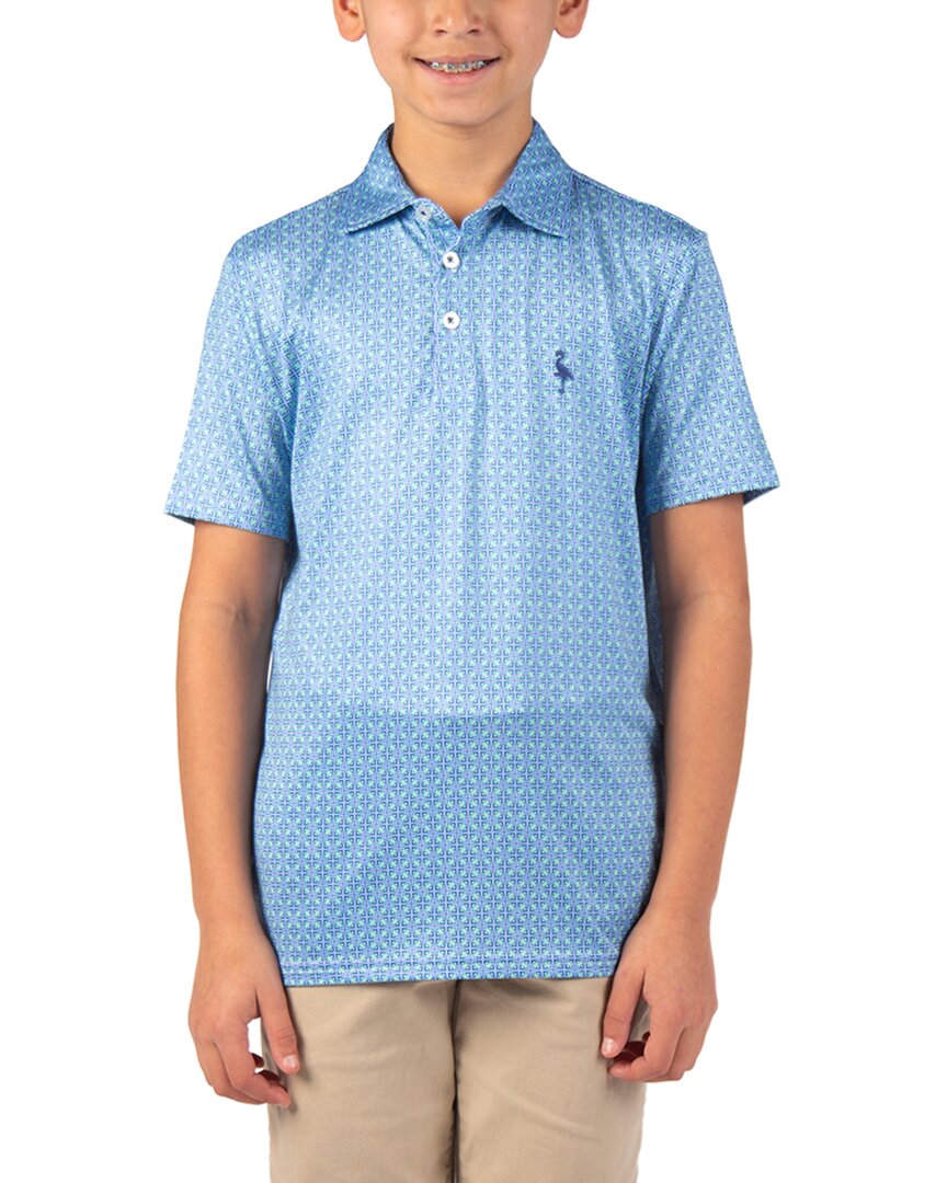 Tailorbyrd Abstract Geo Performance Polo Shirt