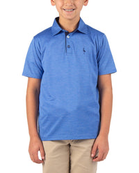 Tailorbyrd Melange Mesh Performance Polo Shirt