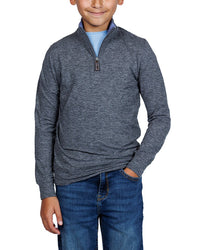 Tailorbyrd Brushed Melange Super Soft 1/4-Zip Pullover