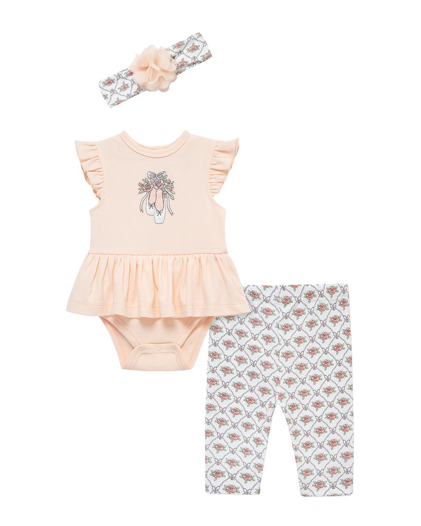 Little Me Ballet Bodysuit Pant Headband