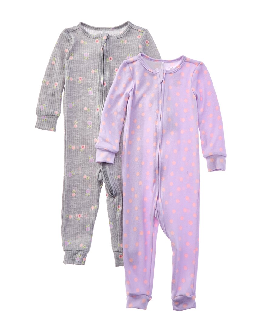 Rene Rofe 2Pk Soft & Cozy Rib & Hacci Blanket Sleeper